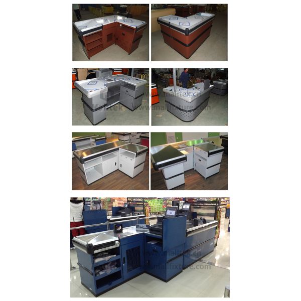 Моторизованный кассовый стенд торговые розничные прилавки 2300*1100*870 мм