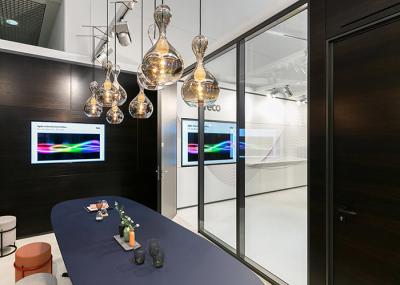 Sistema de parede vidrada modular desmontável moderno com painel de giro de sistema blindado veneziano