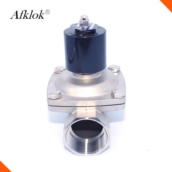 2 de aço inoxidável avançam normalmente a válvula de solenoide 220V do gás do hélio de Clsoed