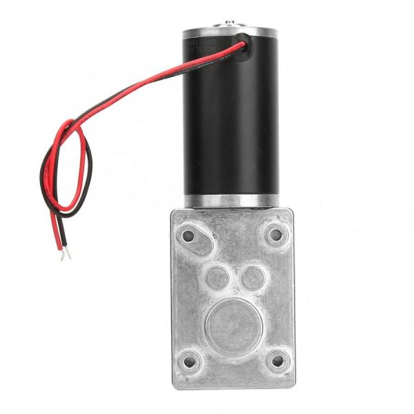 Faradyi Custom Dc 24v 3rpm Worm Gear Motor 60kg-cm Reversible High Torque Speed Reduce Turbine Electric Gearbox Motor 8mm Shaft