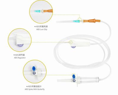 Medical Grade PVC Butterfly Spike Disposable Injection Set