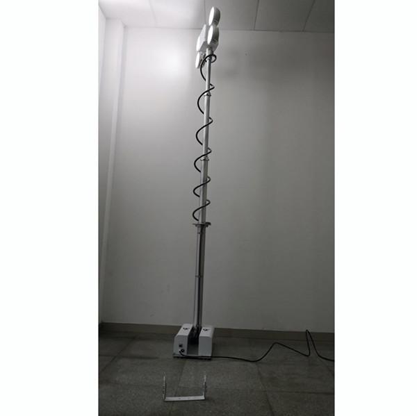 3.5m roof mast lighting-3.8m working height-remote control turn tilt system-LED pneumatic mast light US buyer purchased