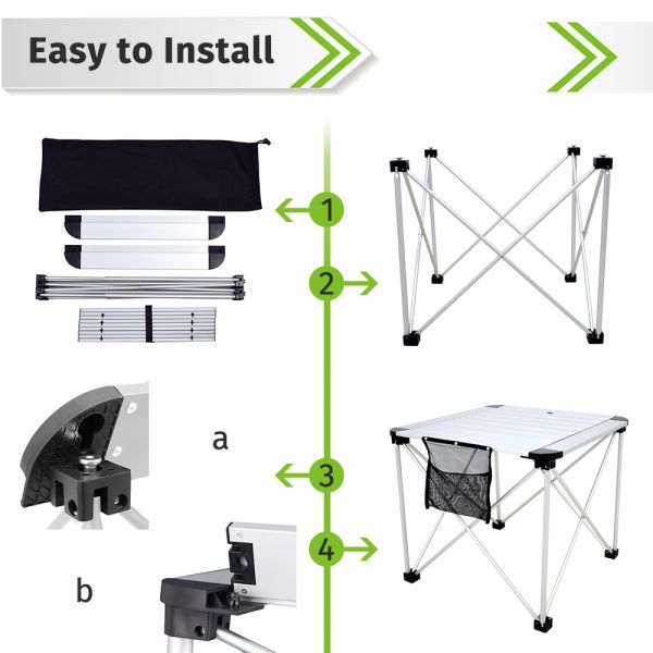 Ultralight 20.87*18.3in Outdoor Camping Accessories Table