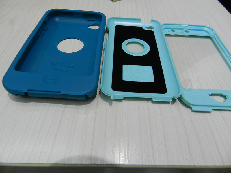 Blue Waterproof Outer Box Phone Cases Semi-permeable For IPod 4G