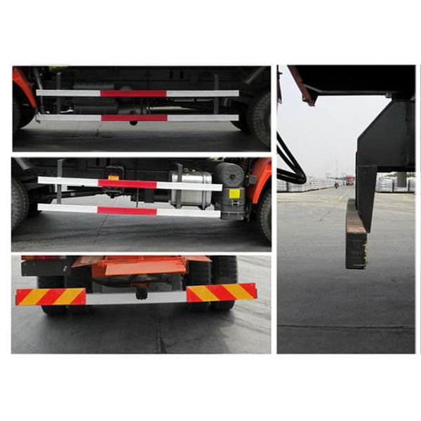 Red Diesel Sewage Suction Truck 6 Cubic Meters with 5m Suction Depth , EURO II