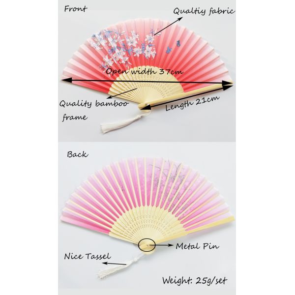 [I AM YOUR FANS] Japanese Bamboo Fans Wholesale Bamboo Folding Fan for Wedding
