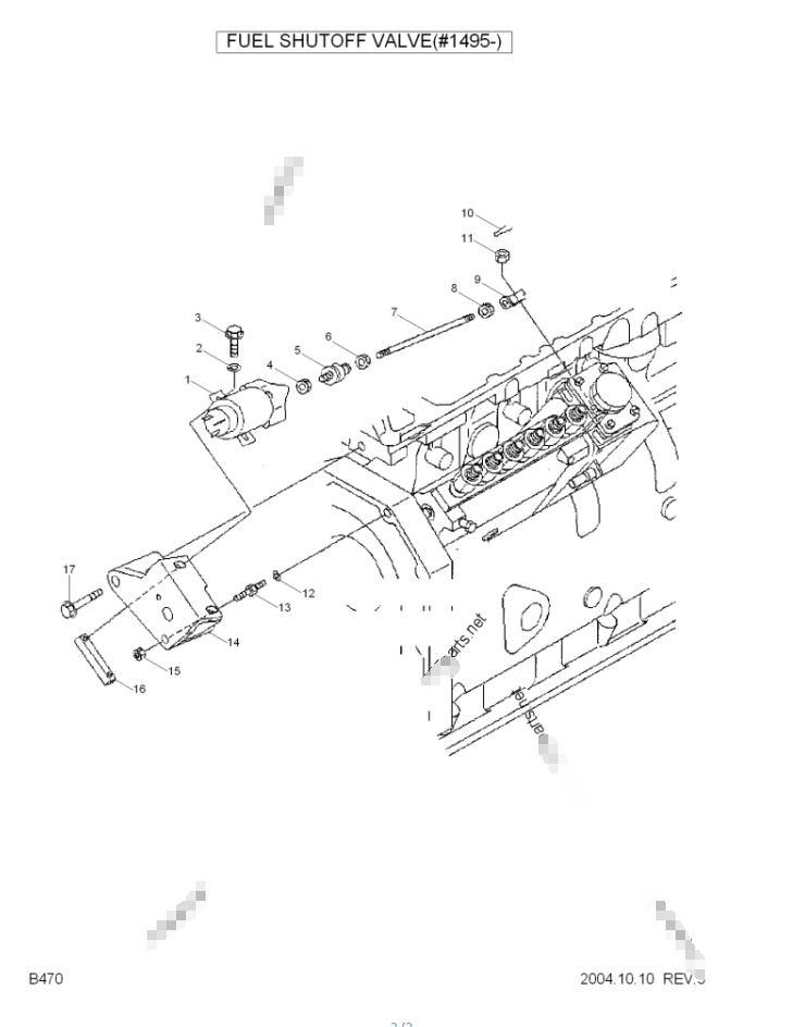 Клапан соленоида Р225-7 двигателя дизеля 24В Белпарц Р210ЛК-7 3864274 34287-01300 1979949-134