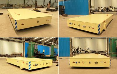 Long Distance Fat Rail Die Transfer Cart 200 Ton Precast Concrete Workshop Use