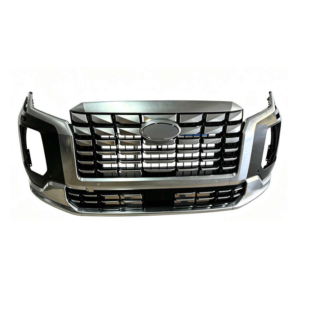 86350-S8SA0 86512-S8SA0 Full Front Bumper Assembly Kit Fit Hyundai Palisade Calligraphy 2022-2025 Aftermarket Flagship Trim Primed Bumper Complete Replacement Set
