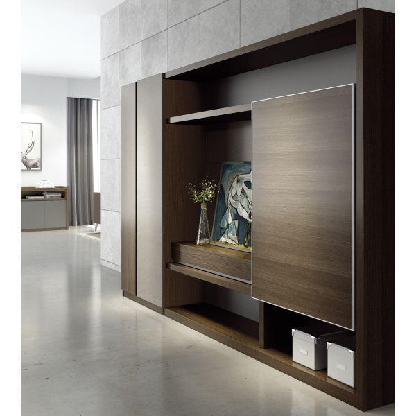 Modern Luxury Boss Office Furniture File Cabinets Wood 2.4 / 2.8 M