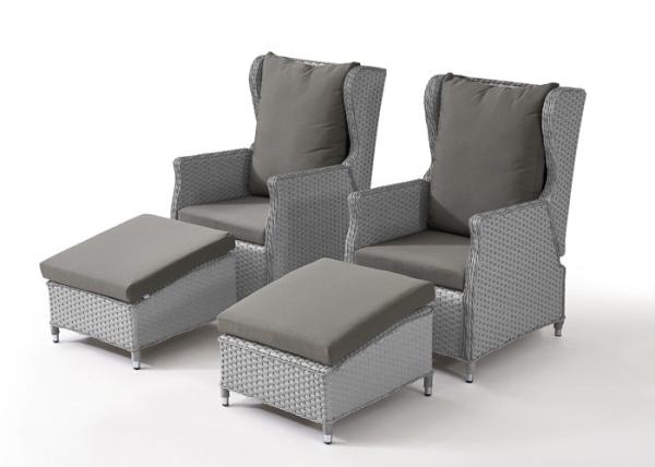 PE Rattan Outdoor Leisure Chairs Set For Gardern Relaxing Time