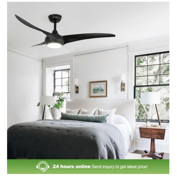 Suporte Dimmer LED ventilador de teto estilo popular CE CB ETL certificado 3 lâminas de plástico ABS