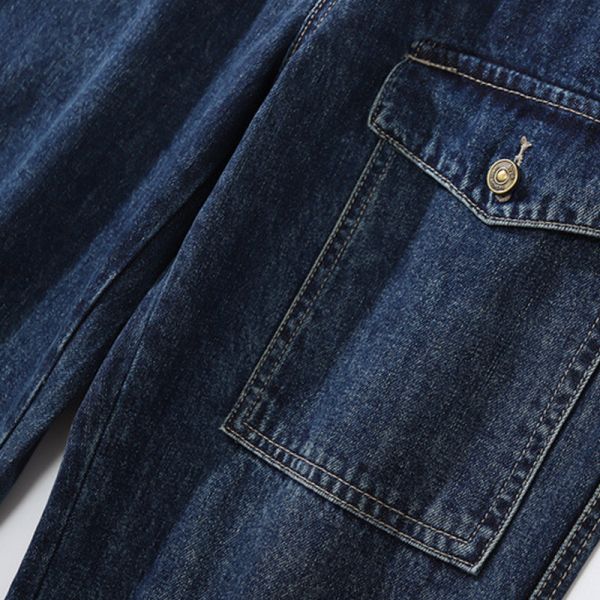 Брюки джинсовой ткани OEM с джинсами 100pcs MOQ груза карманов прямыми Bespoke фабрика