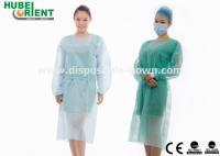 Vestido de aislamiento médico desechable con mangas largas