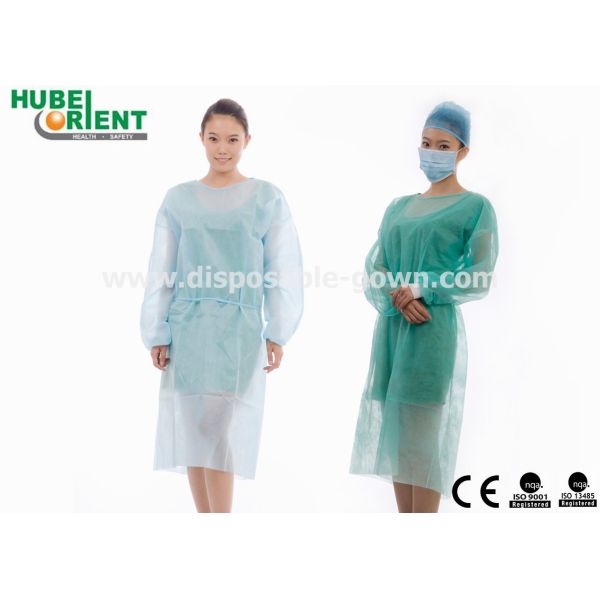 Single Use Medical SMS Isolation Gown With Long Sleeves