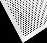 Painel de malha perforada de PVC branco 0,3-10 mm para indústria alimentar