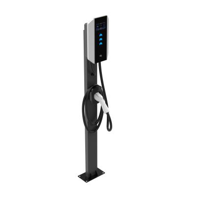 7kW/11kW/22kW Smart EV Wall Charger Type 2 Plug RFID Card Access Mobile App IP65 Protection Level