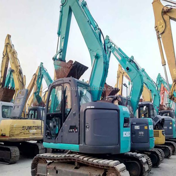 Green Kobelco 135 Used Kobelco Excavator Second Hand Crawler Excavator 13500kg