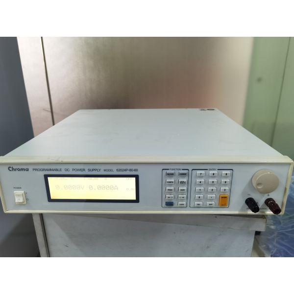 CHROMA 62024P-80-60 Programmable DC Power Supply 80VDC/60A/2400W with Constant Power Envelope and Complex DC Transient Waveforms