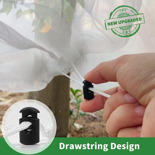 Plant Freeze Protection Covers 32 x 47 Inch Winter Shrub Cover Tree Frost Blanket Drawstring Winter Frost Prote