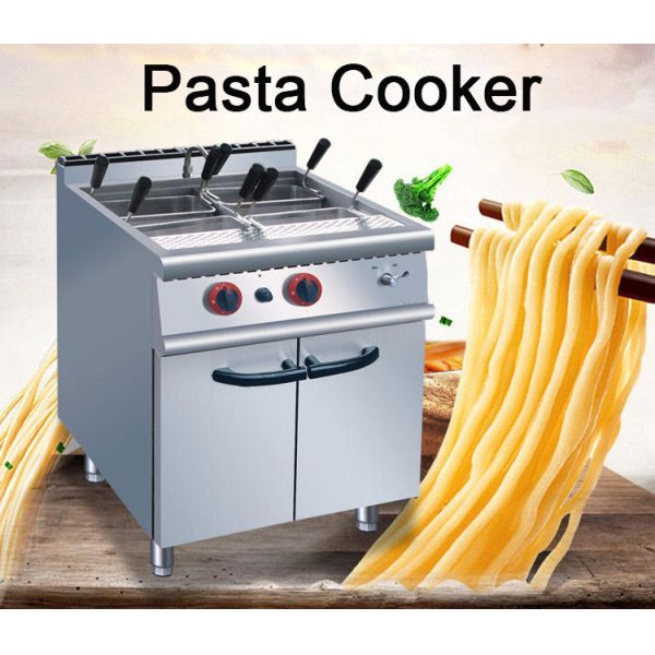 Commercial Kitchen Gas Pasta Cooker Machine with 4 Heads Noodles Cooking Capacity
