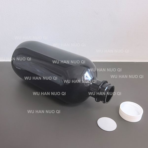 Liquid 500ml 16oz 1 Pint PET Hydro Polystyrene Plastic PDP Bottle Empty Kit Intended to Contain Liquid Medicine Syrup