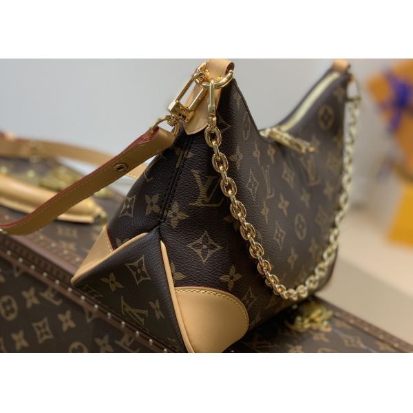 Ladies Odeon Chain 27cm Single Strap Shoulder Handbags Brown