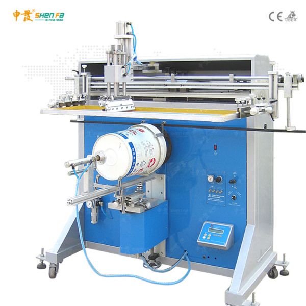 Semi-Automatic Screen Printing Machine for Bucket Printing with High Productivity and Max. Φ330mm*400mm Print Size