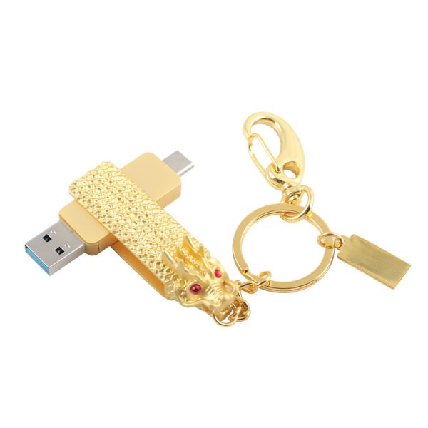 Dragon-Shaped Type C And Usb Flash Drive With Fast Reading And Writing 3.0 usb
