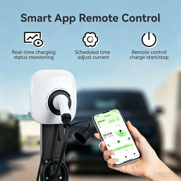 7kW 32A OCPP 1.6J RFID Enabled AC EV Charging Station for Electric Vehicle Charger