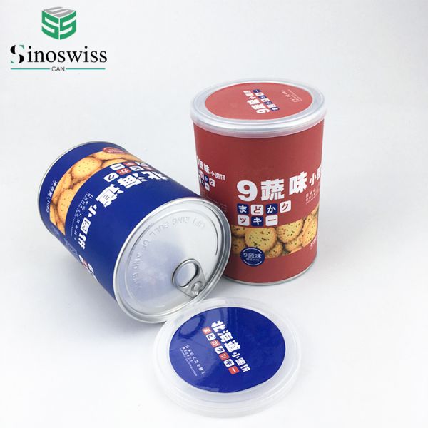Airtight Food Grade Cashew Nuts Paper Cans Packaging Cookie Cylinder Paper Cans