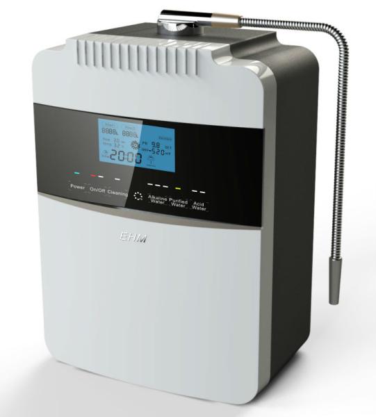 Ionizador de agua alcalina portátil EHM con 8 placas de titanio