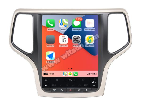 10.4 Pantalla Tesla Vertical Android Pantalla para Jeep Cherokee 2014-2020 Multimedia de automóviles Estéreo GPS Jugador de Carplay