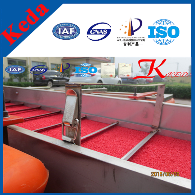 15 m Dredging Depth 30t Diesel Power Mini Dredger for Gold Mining with High Recovery Rate