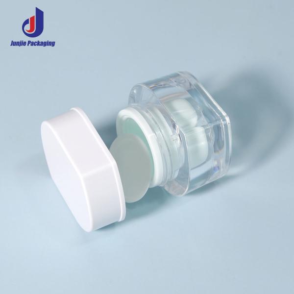 Matériau MS Cap Bouteille cosmétique sans air 150ml 200ml 250ml Remplaçable Résistant Bouteille de pompe de luxe sans air avec pompe