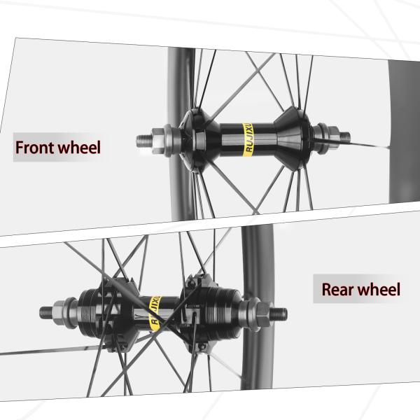 88mm Depth Fixed Gear Wheelset Dead Flywheel With V Brake And 20 / 20H Spoke Count