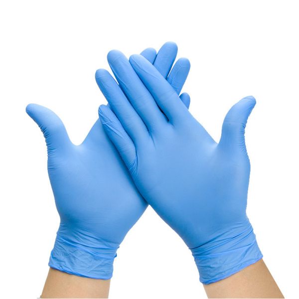 GB2626 14.6cm*11.5cm Blue Disposable Medical Nitrile Gloves