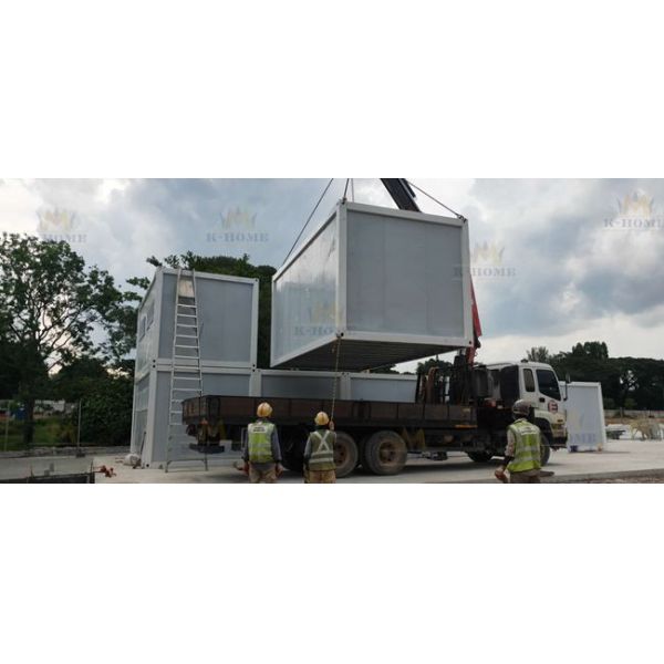 Pre построенное портативное размещещние Flatpack армии дома контейнера
