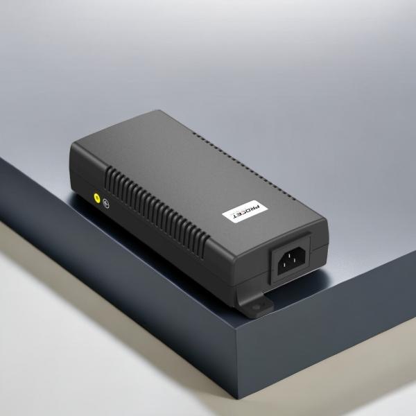 240VAC PT-PSE106GBR-S 802.3bt Poe++ Injector For High Speed Connectivity