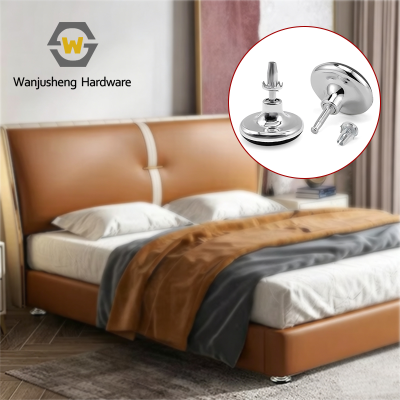Black Plastic Plug-in Carpet Casters Sofa Support Legs Bed Feet Pads Heavy-Duty Base Brackets Furniture Hardware Accessories
