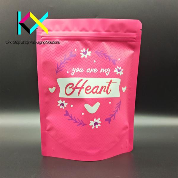 Digital Printed Soft Touch Aluminum Foil Packaging Bags Spot UV Printed Resealable Pouches