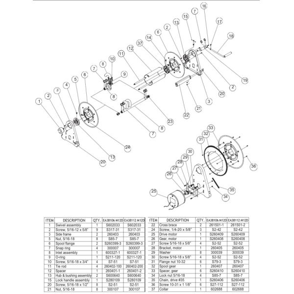 Моторизованное сверхмощное управляло вьюрком шланга вьюрка кабеля