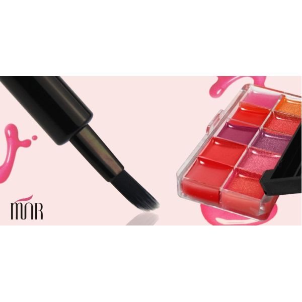 Nylon Hair Tan Retractable Lipstick Brush Cosmetic Makeup Lip Brush Black