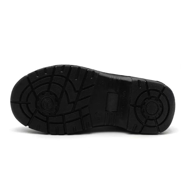 Chaussures de sécurité en cuir de vache de taille moyenne Noir Chaussures de sécurité S3 Standard