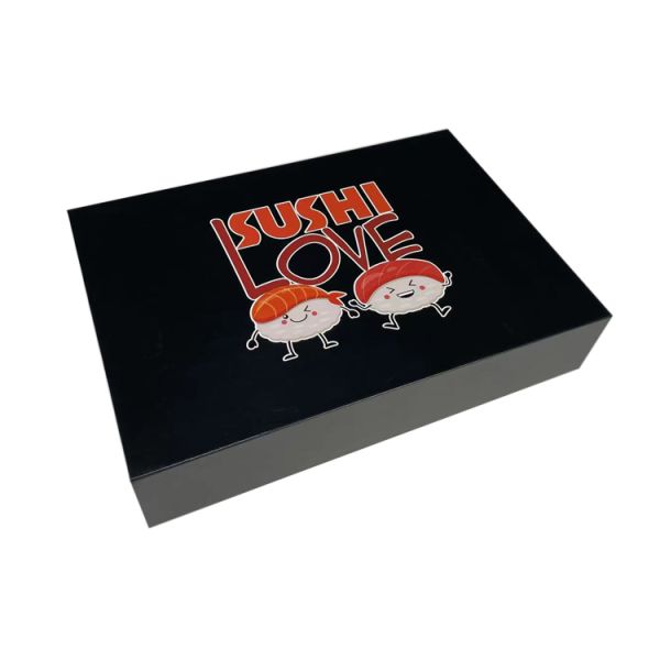 Hygienic Paper Gift Box Foldable Cardboard Paper Sushi Packaging Box Environment Friendly