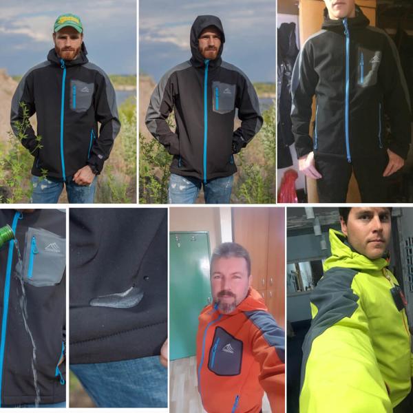 Camping Trekking Waterproof Hiking Coat Multiple Colors Zipper Closure Warm