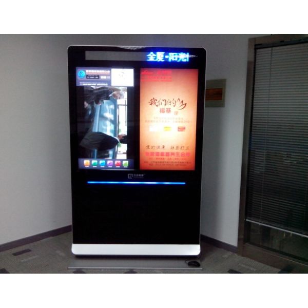 Double Screen Android System Interactive Digital Signage Display Wifi / 3G