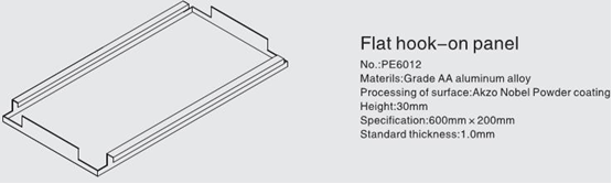 Aluminum Interior Grid Dropped Suspended Metal Ceiling Straight Edge Profile