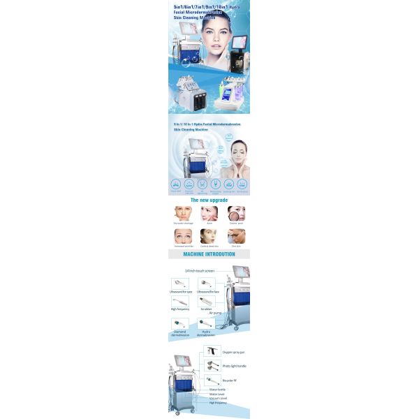 Машина 9 Hydrafacial главных рук очищая в 1 орбитальном приборе Microdermabrasion