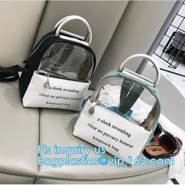 PVC Waterproof Dry Bag Hiking Backpack, Fashionable Transparent Waterproof Pvc Backpack, Casual Clear PVC Backpack Plast